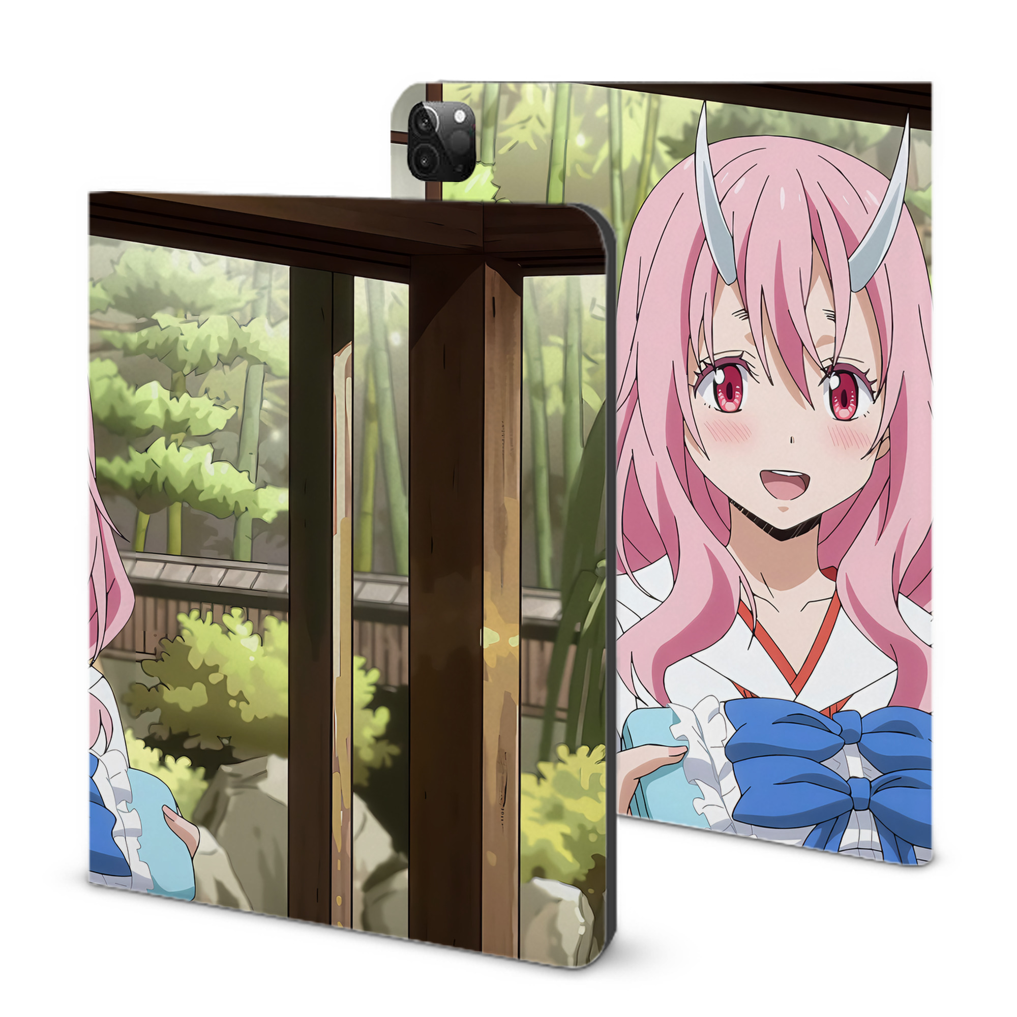 （画像用） 転スラ Regarding Reincarnated to Slime IPadケース ペンホルダー付き ブックスタイルデザイン
